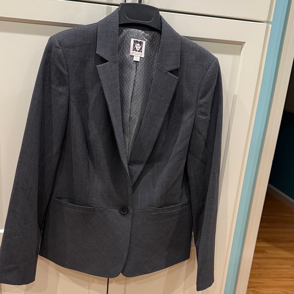 Anne Klein Dark Gray Women's Blazer